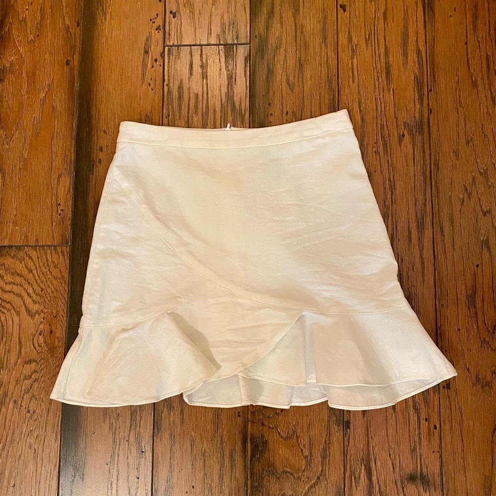 LAST DAY Princess Polly white linen mini skirt - Picture 3 of 5